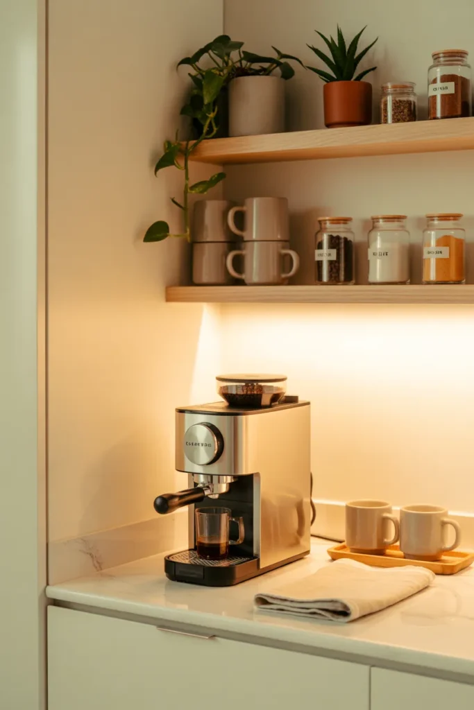   Compact Apartment Coffee Station