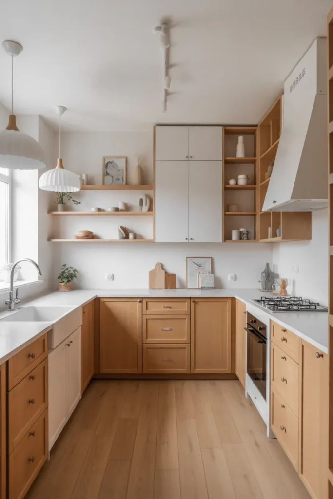  White Oak Cabinets with a Timeless Scandinavian Style
