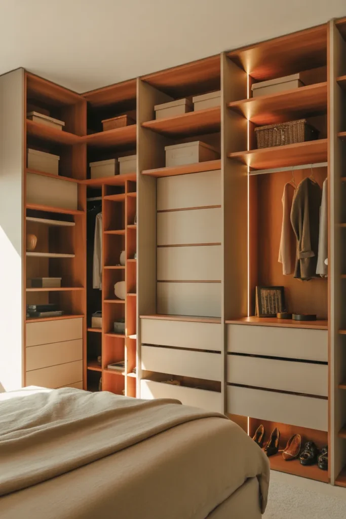  Custom Wardrobe with Smart Storage Solutions