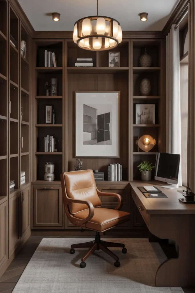 Design a Compact Executive-Style Home Office