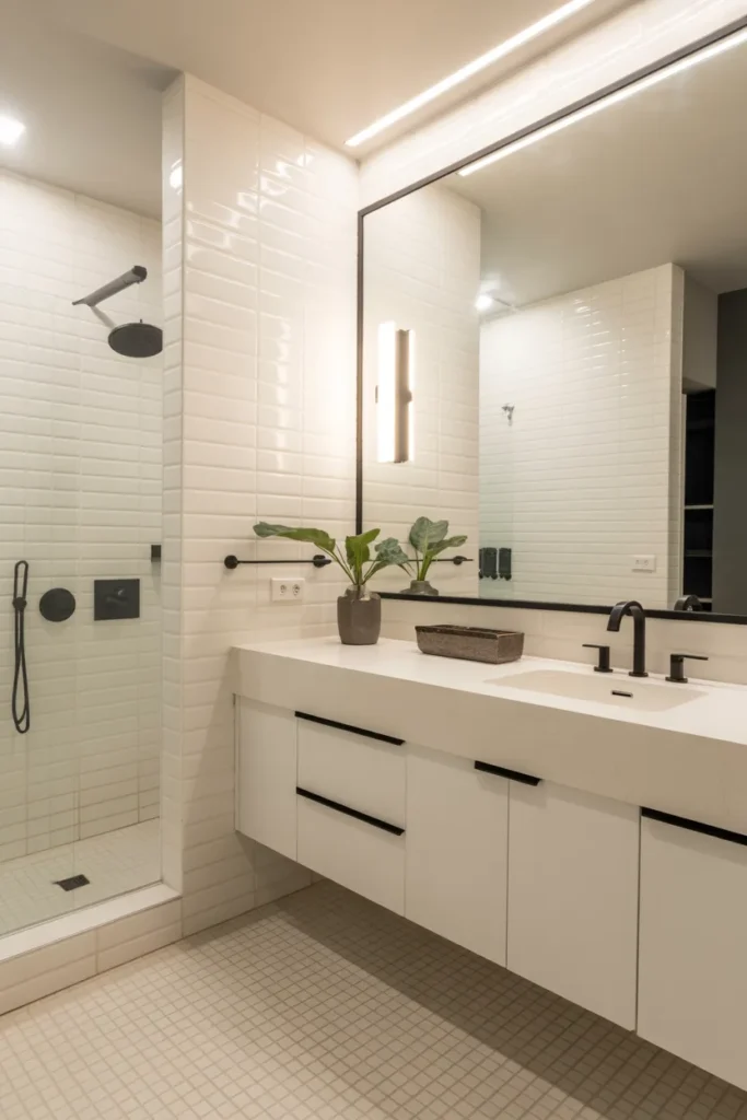  Minimalist Black and White Bathroom