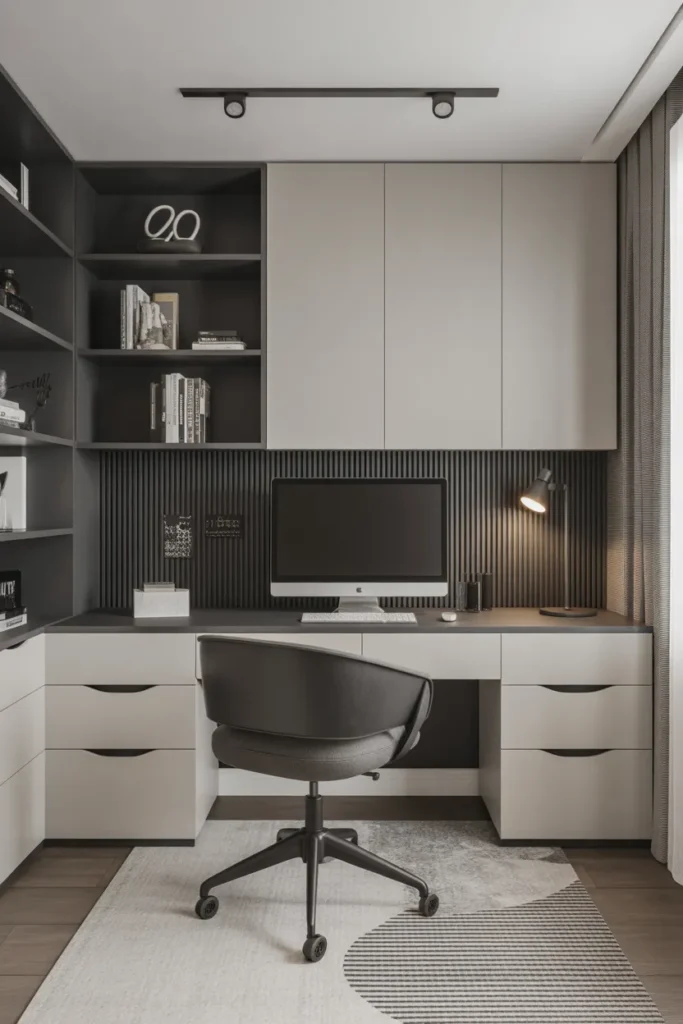  Monochrome Minimalist Desk Setup