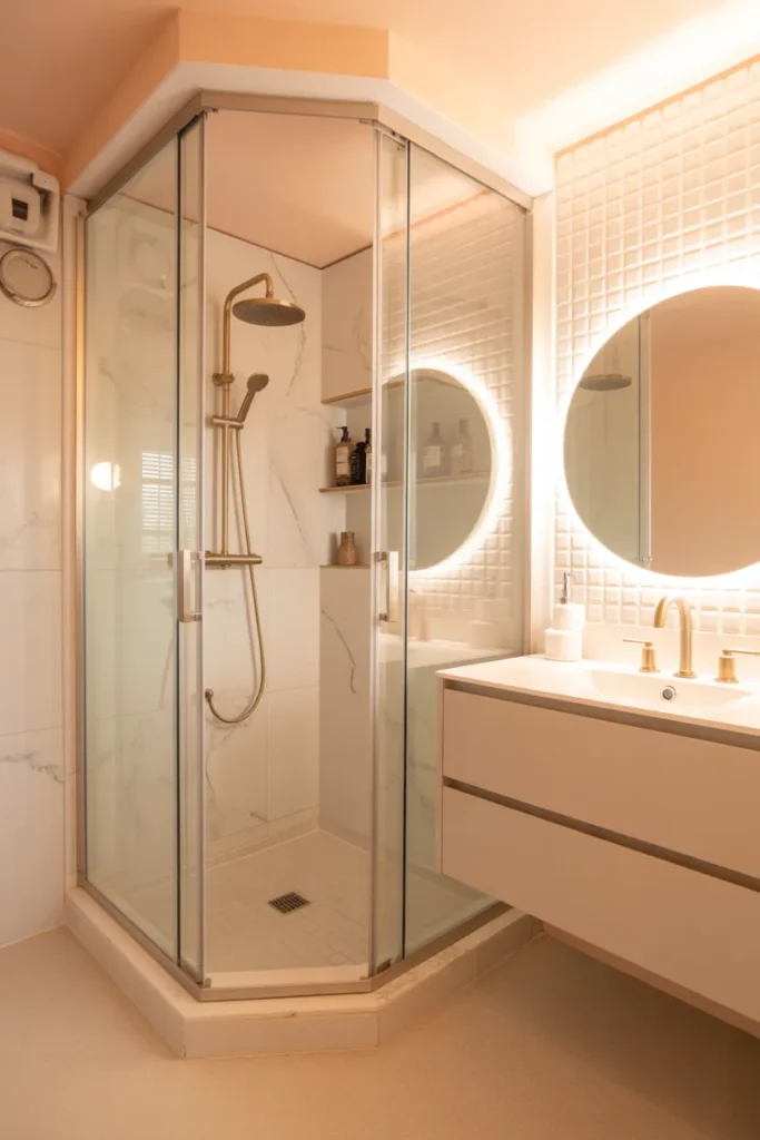  Corner Walk-In Shower for Small Spaces