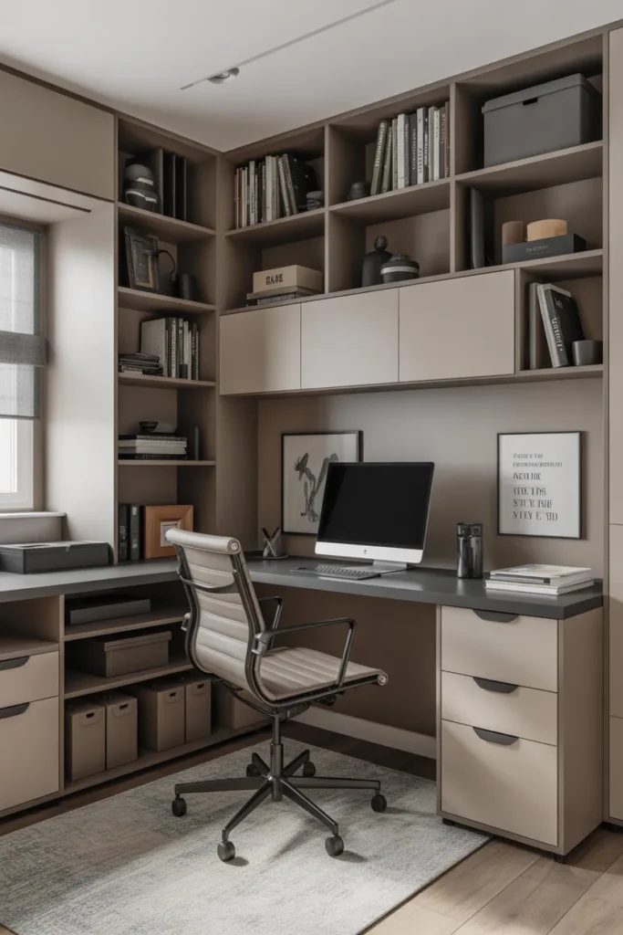 Add Under-Desk Storage Solutions