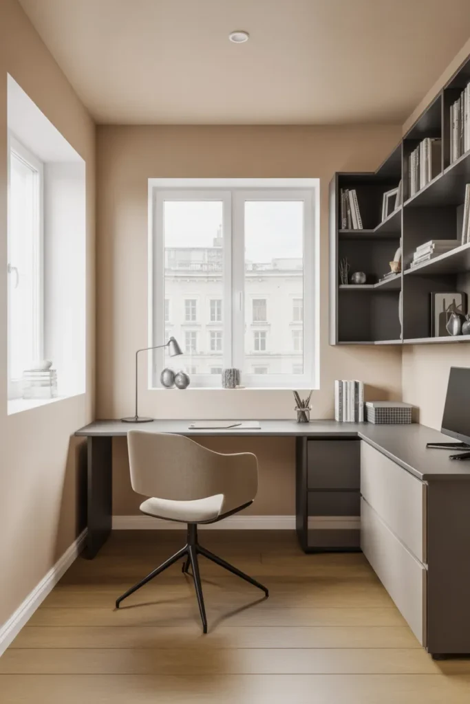  Corner Workspace with Clean Lines