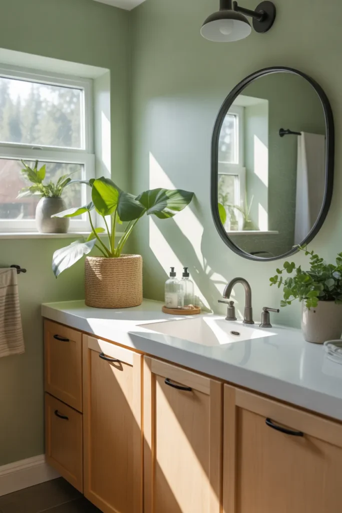  Nature-Inspired Green Bathroom