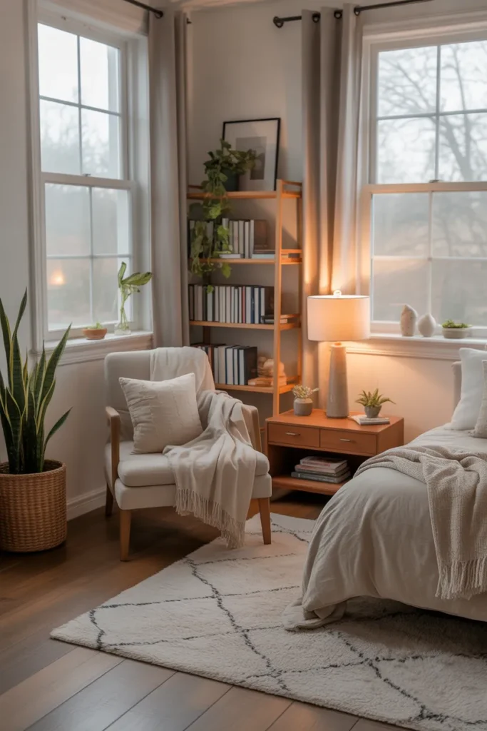 Cozy Bedroom with a Reading Nook