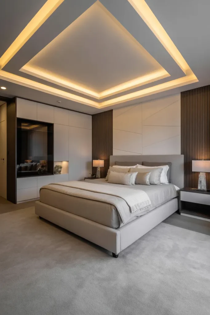   Tray Ceiling with Ambient Perimeter Lighting