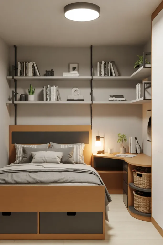 Small Space Smart Bedroom