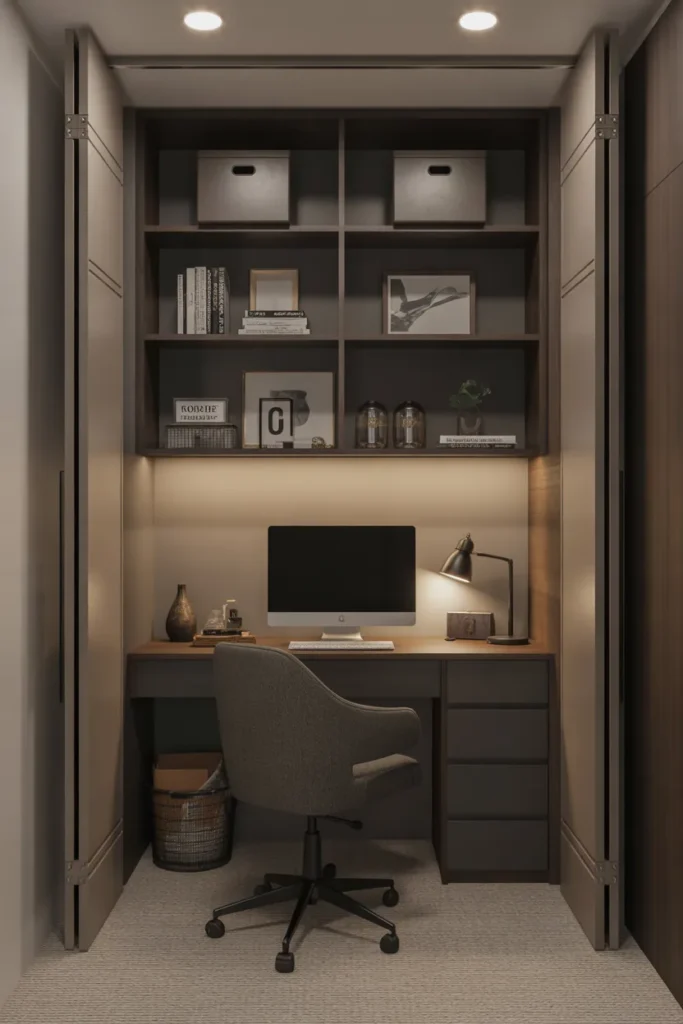Utilize a Closet Office Conversion