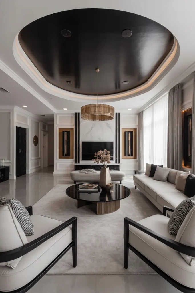  Black Statement Ceiling for Dramatic Contrast