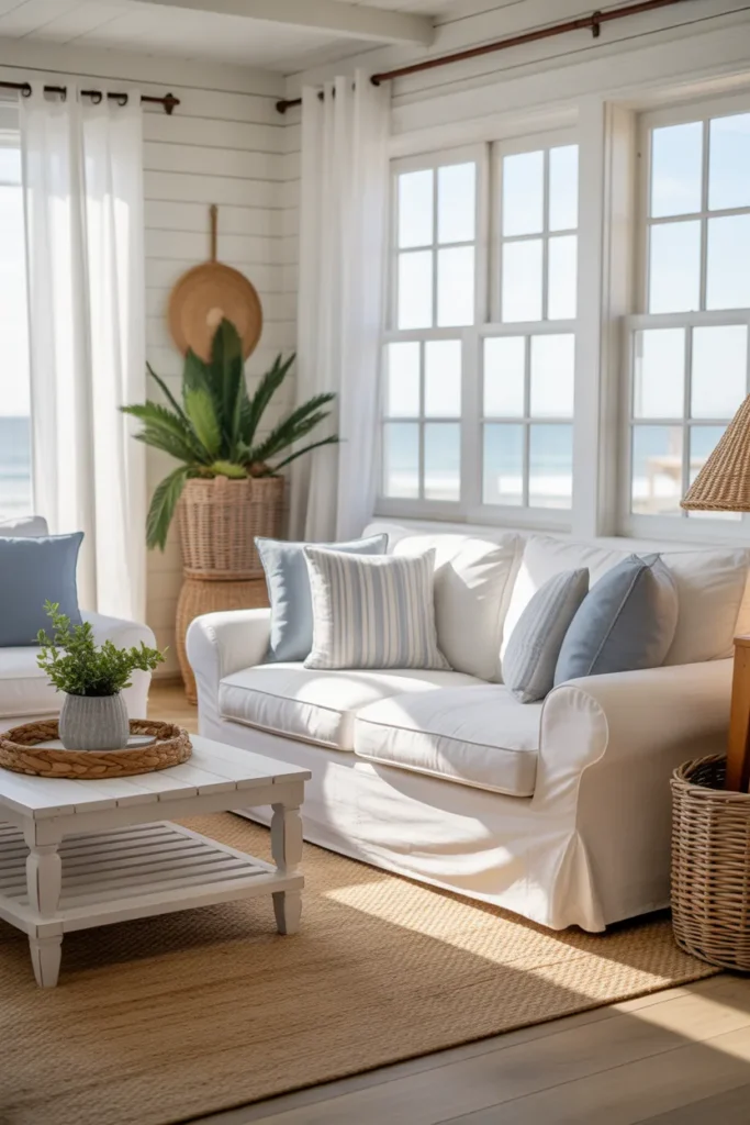  Coastal Living Room Inspired By The Beach