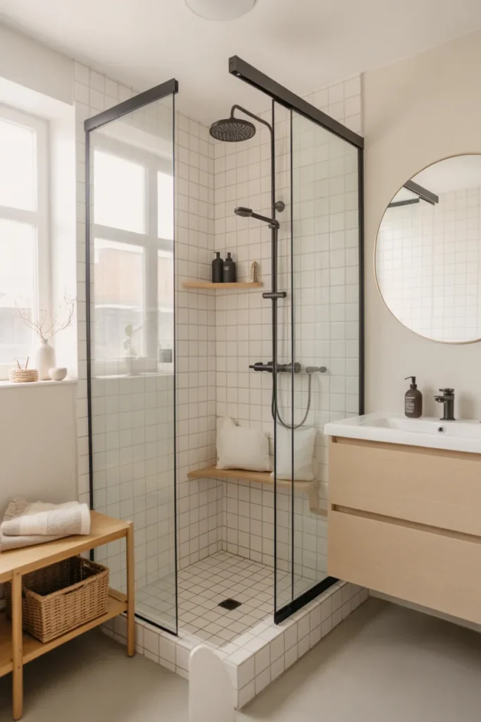  Scandinavian Shower with Clean Simplicity