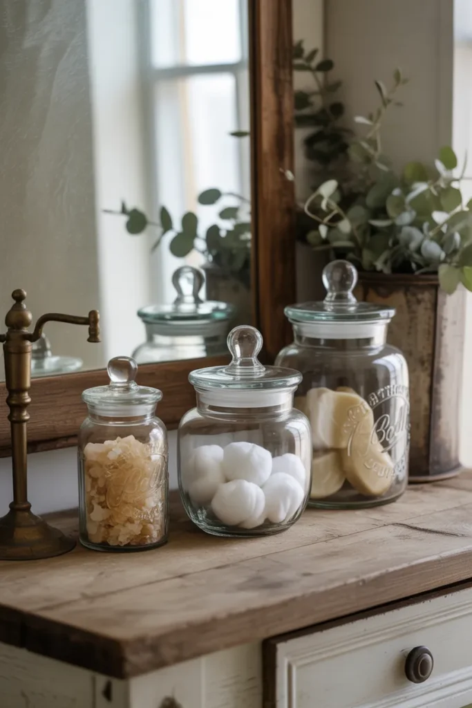 Antique Apothecary Jar Displays