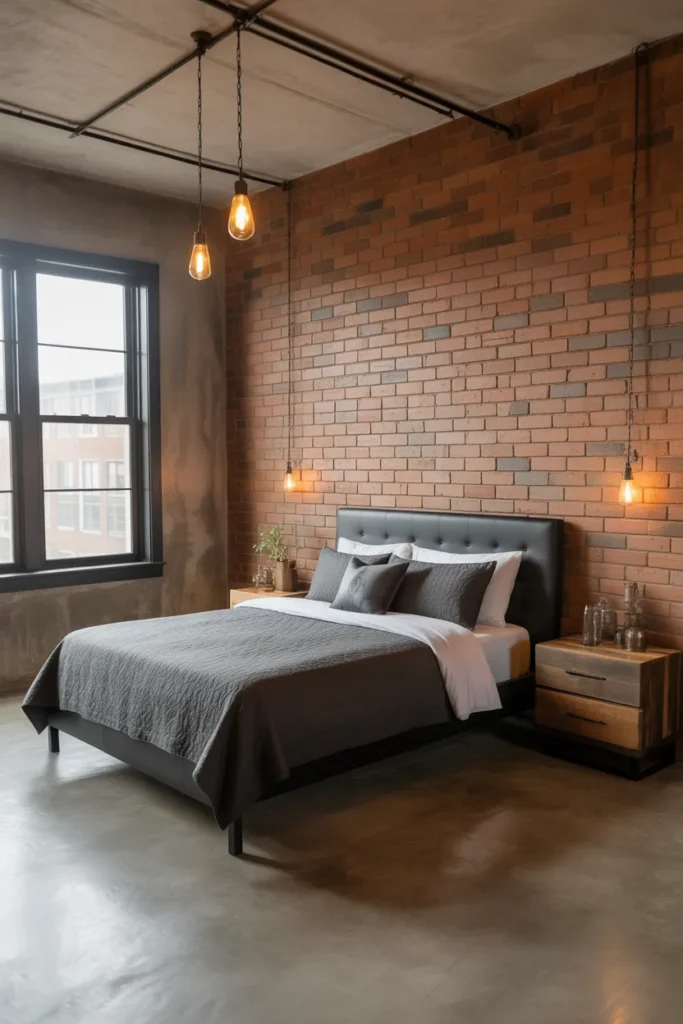  Black Metal Bed Frame for Industrial Style