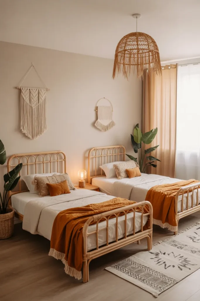  Boho Shared Bedroom Style