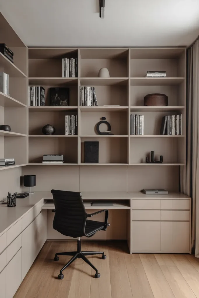 Built-In Wall Storage Office