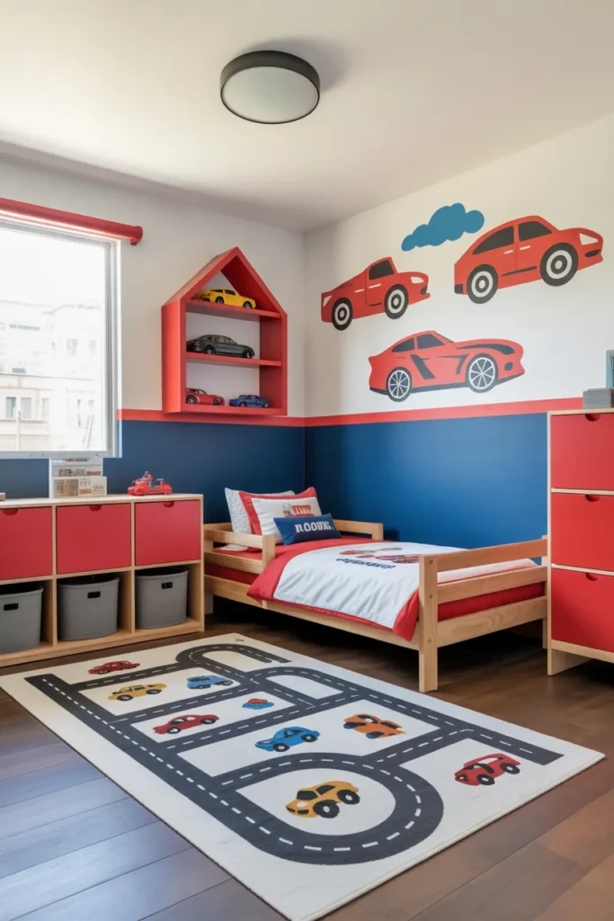  Car-Themed Toddler Bedroom
