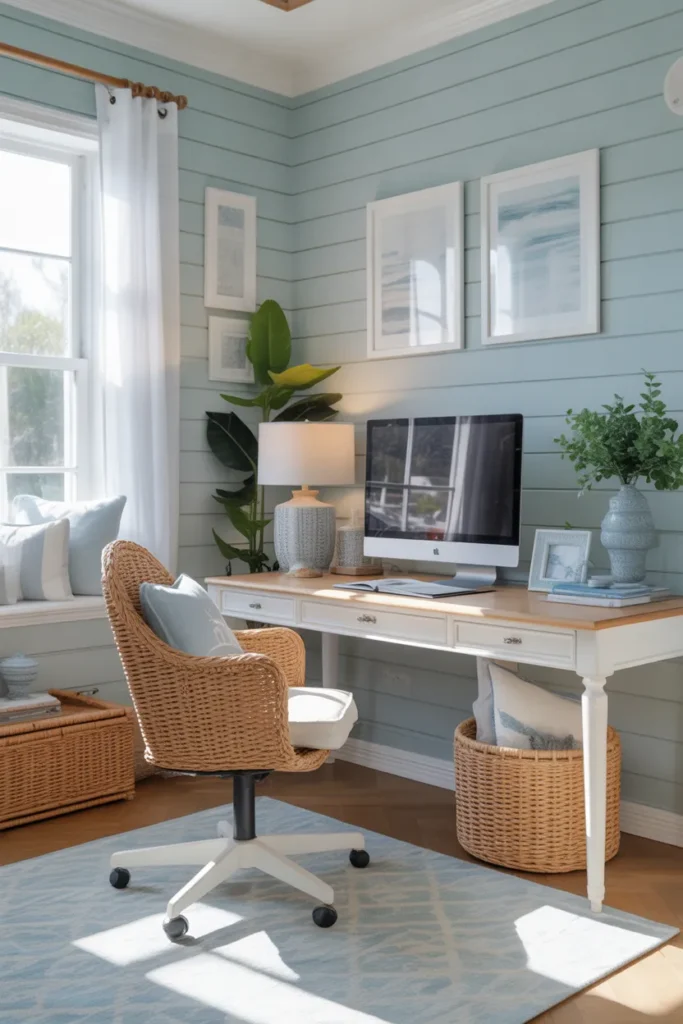 Coastal-Inspired Home Office