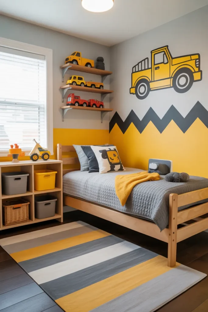  Construction Truck Toddler Room