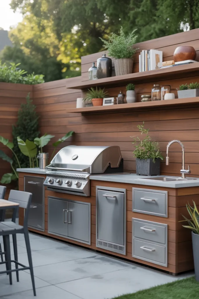 DIY Grill Island with Storage