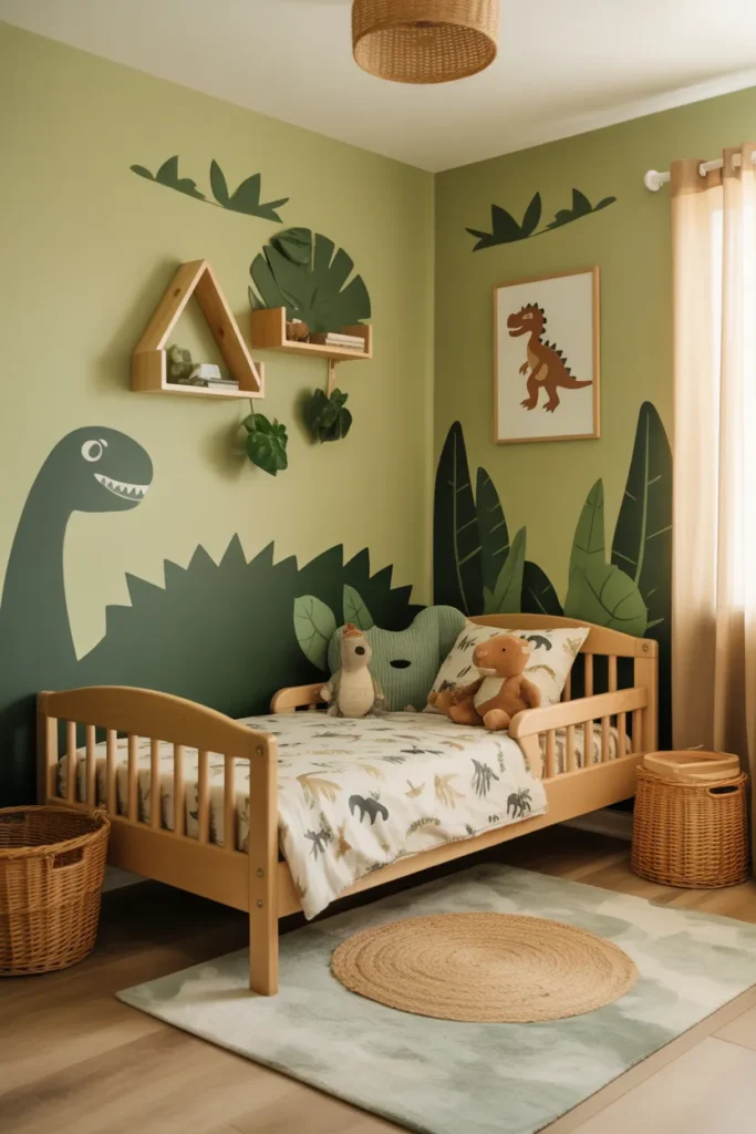  Dinosaur Adventure Toddler Bedroom