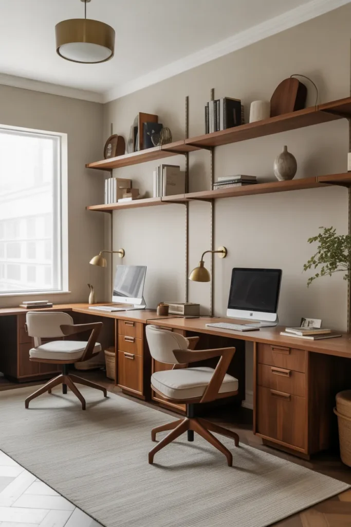   Dual Workspace Layout for Shared Home Offices