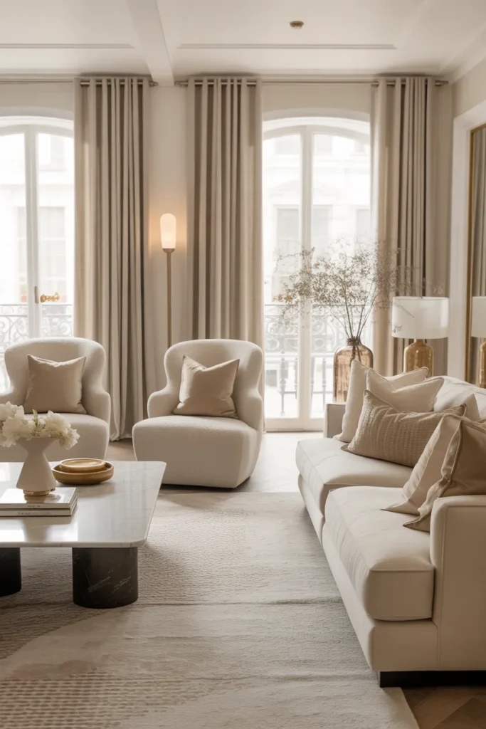 Embrace a Neutral Luxe Living Room