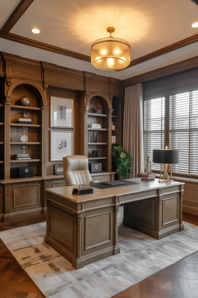Executive Home Office with Premium Finishes