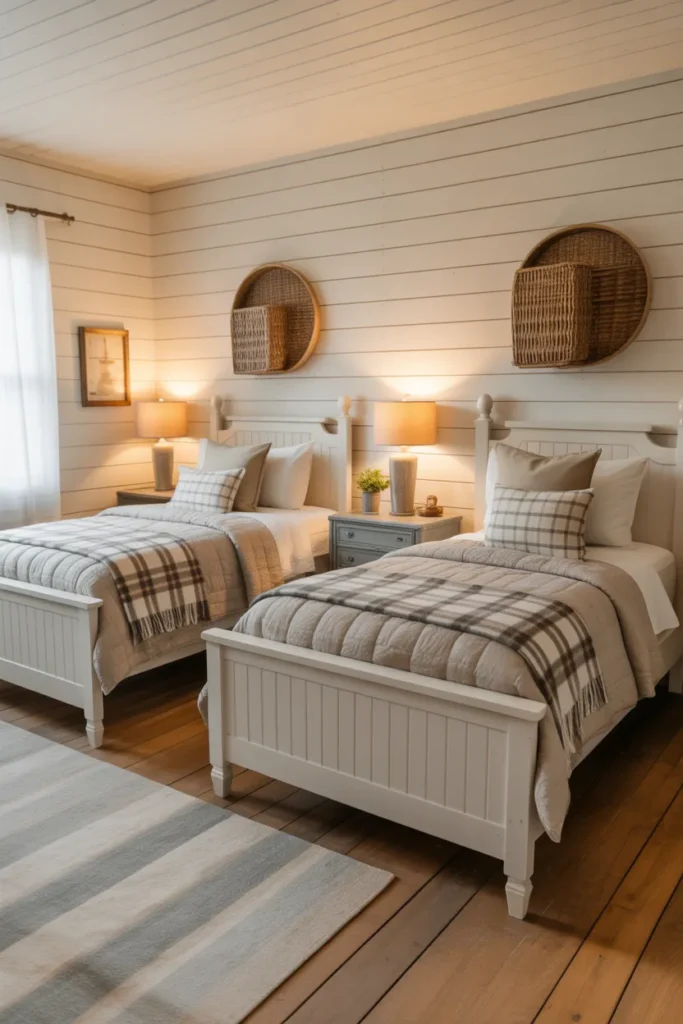  Farmhouse Shared Bedroom Charm