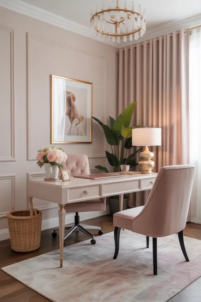 Feminine Chic Home Office
