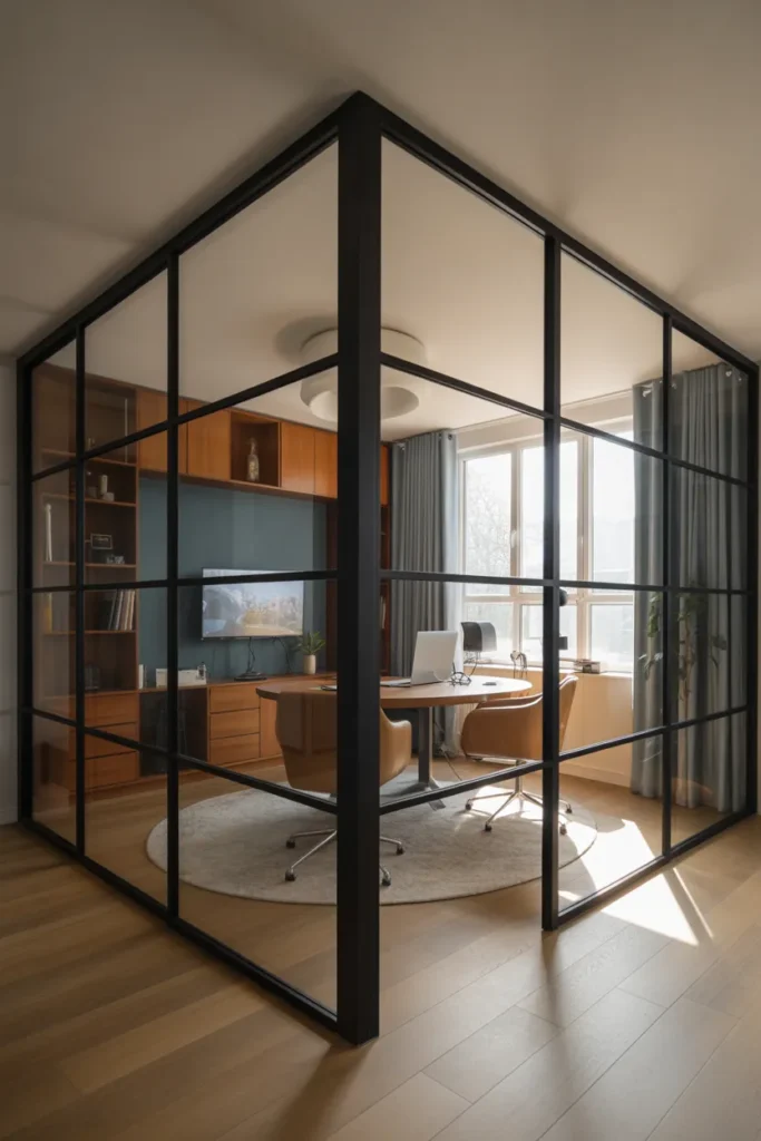 Glass Partition Home Office