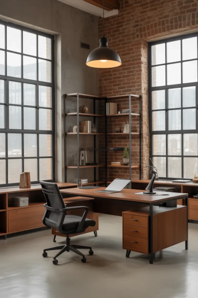 Industrial Chic Office Space
