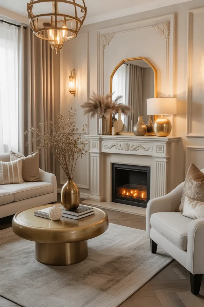 Introduce Warm Metallic Accents