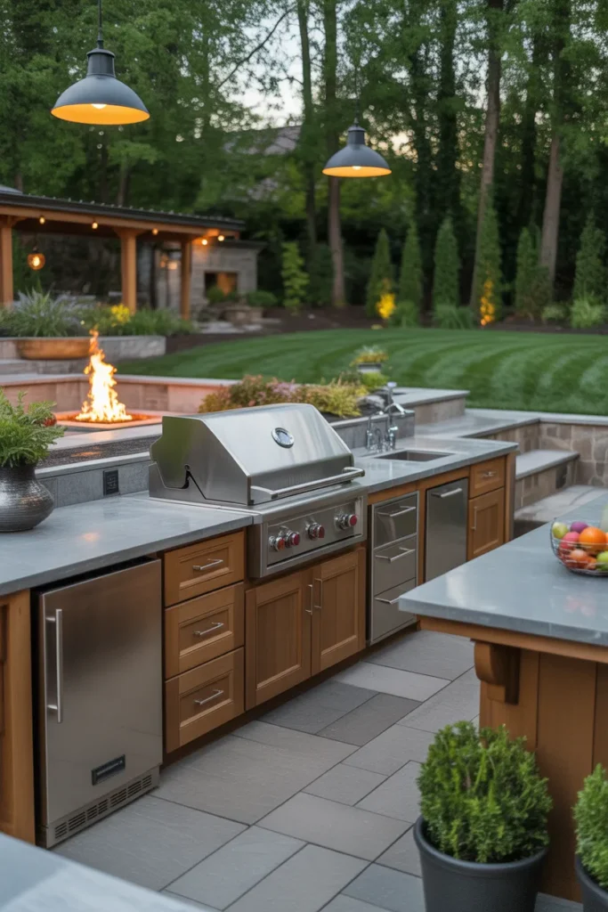 Luxury Backyard Entertainment Kitchen