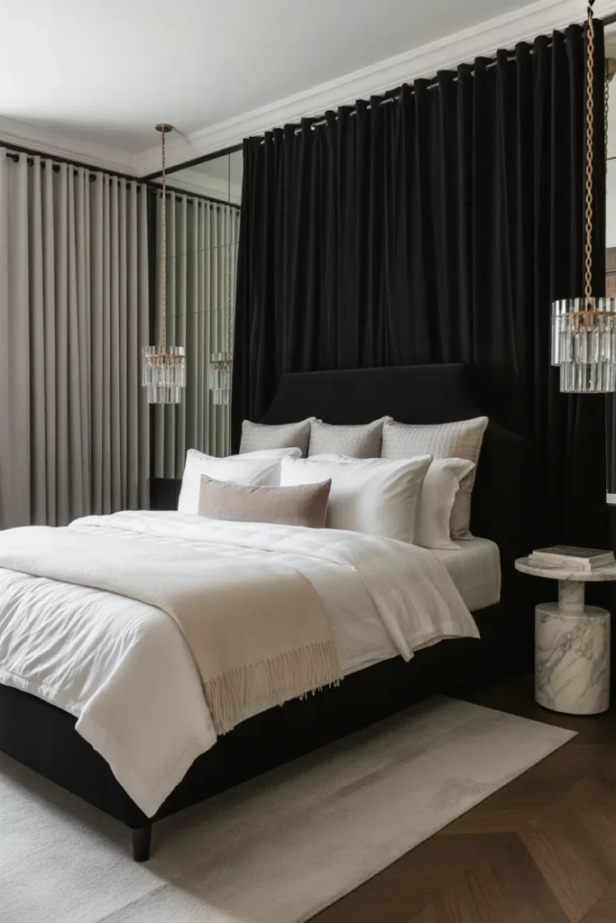  Luxury Black Canopy Bed Bedroom