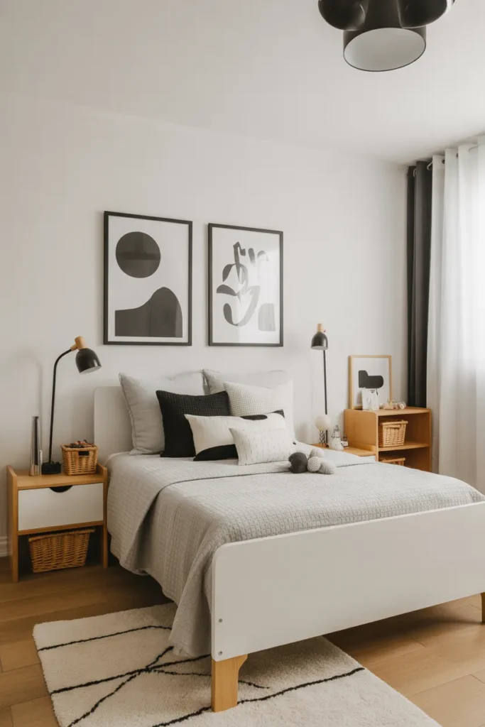  Minimalist Monochrome Toddler Room