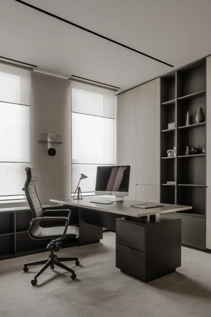 Minimalist Monochrome Workspace