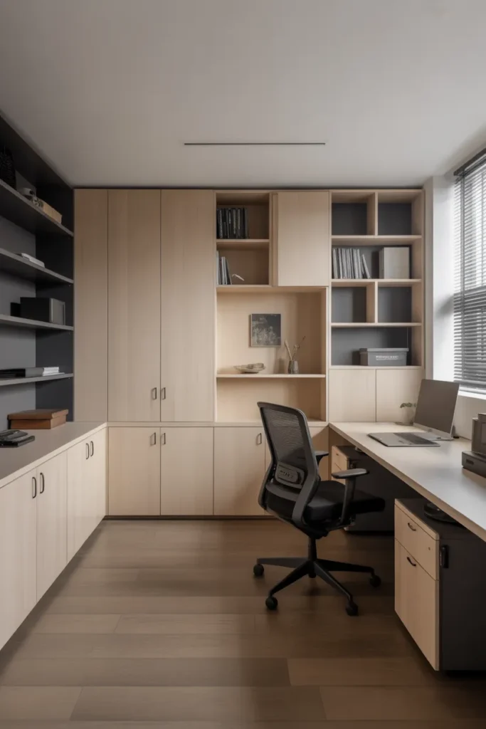 Modern Office With Hidden Storage