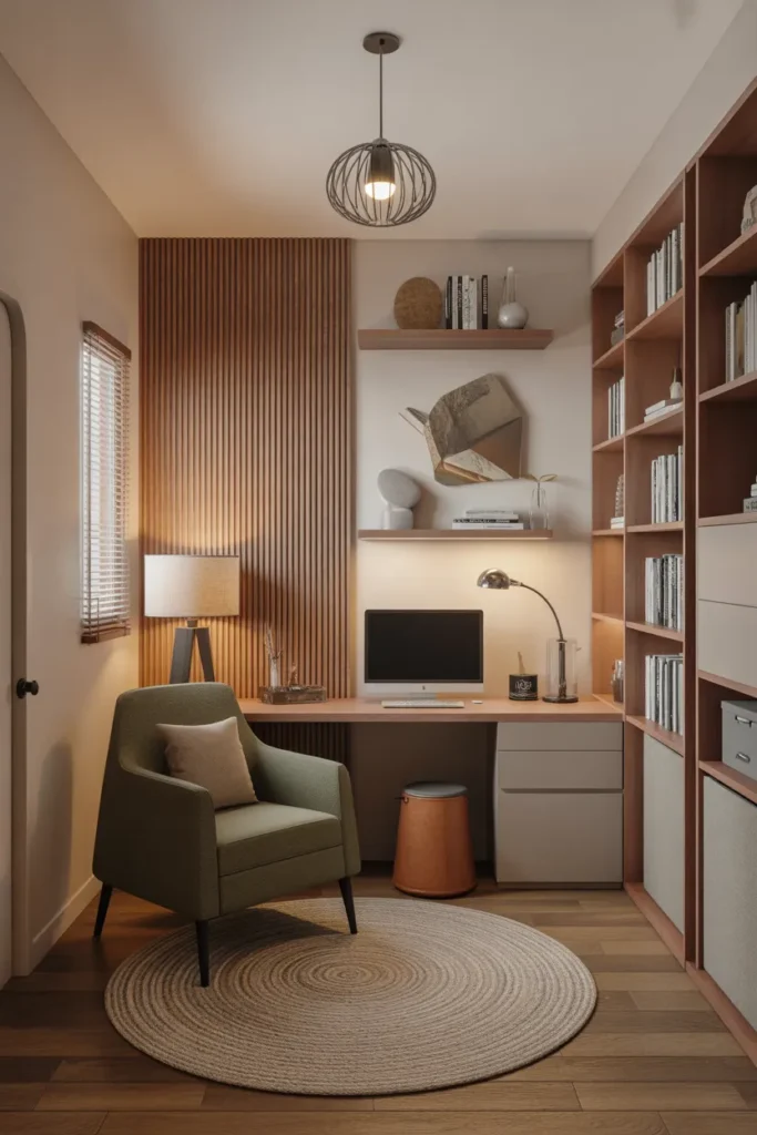 Multi-Functional Home Office with Reading Nook