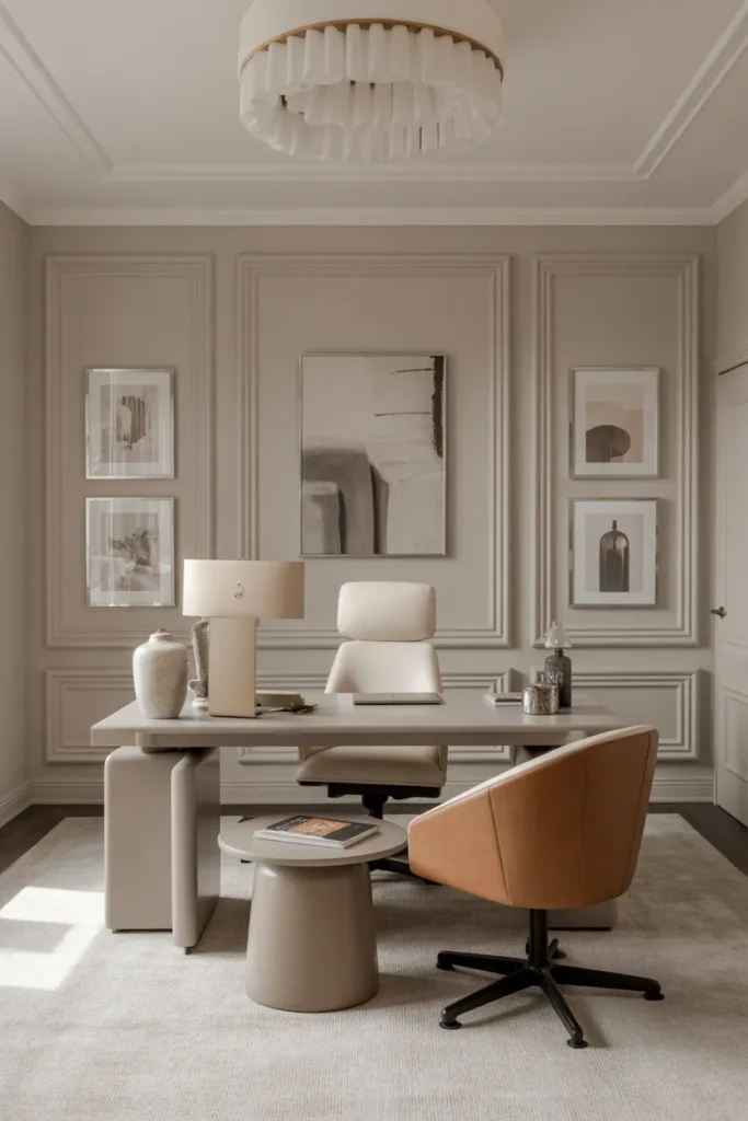 Neutral-Toned Professional Office