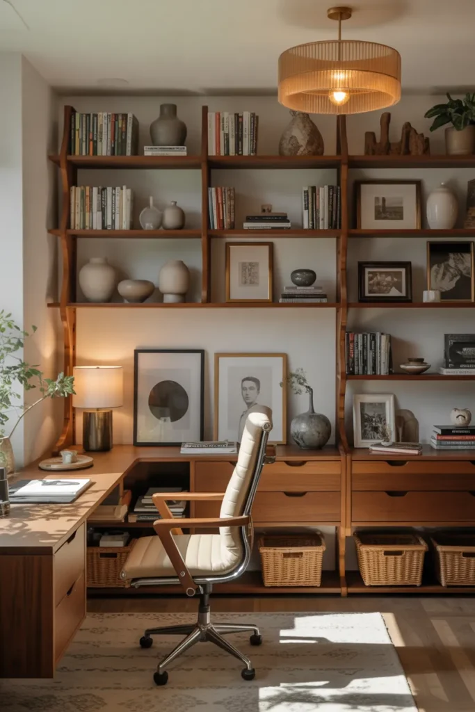   Open Shelving with Curated Decor Displays
