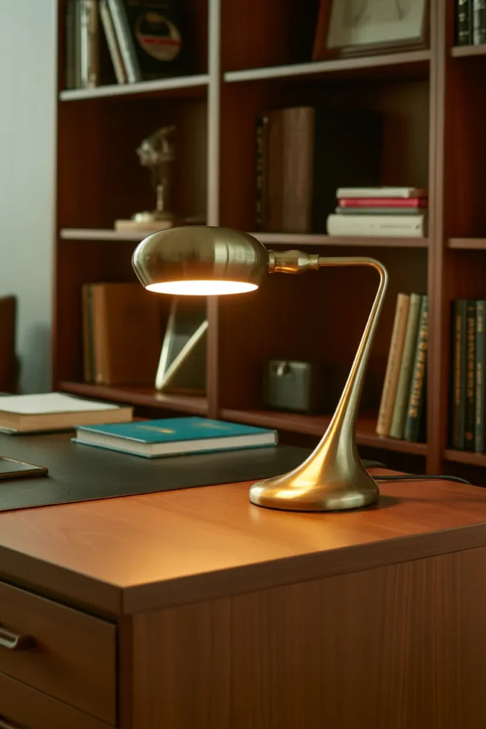    Retro-Inspired Desk Lamp for Functional Style