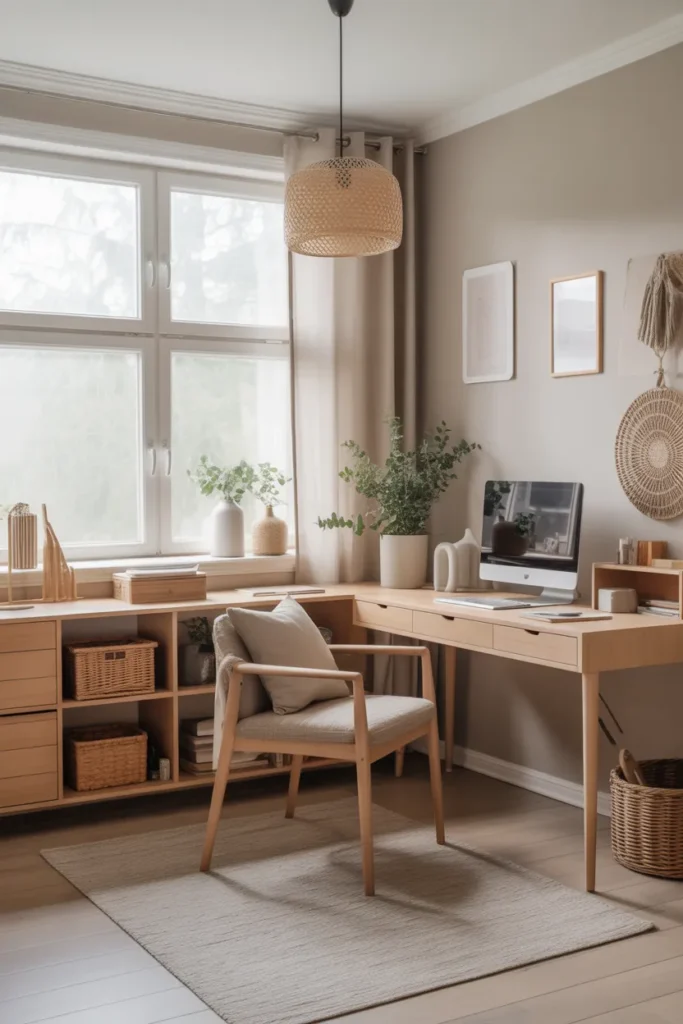 Scandinavian-Inspired Home Office Design