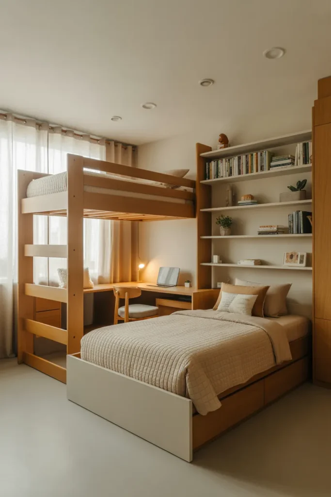   Space-Saving Loft Bed Layout