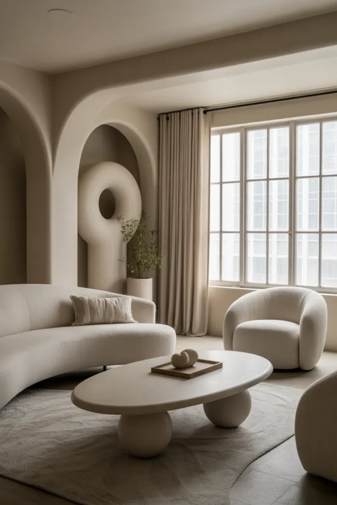Style a Living Room with Curved Furniture