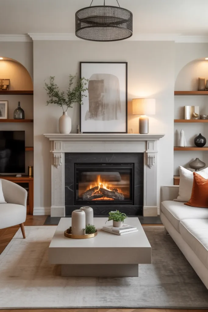 Use a Statement Fireplace as a Focal Point