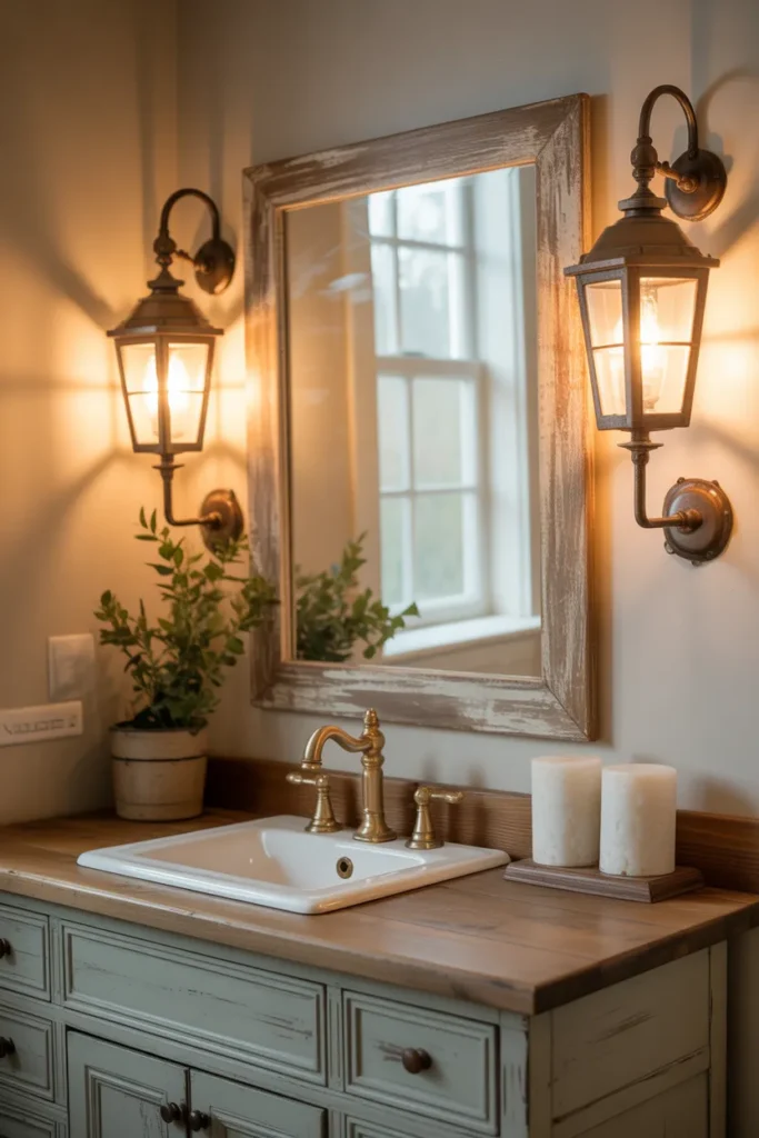 Vintage Lantern-Style Wall Sconces