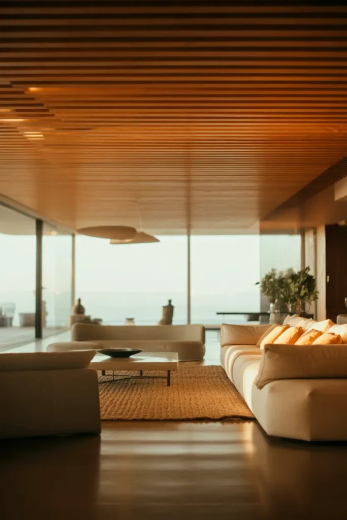 Wooden Slat Ceiling for Modern Texture