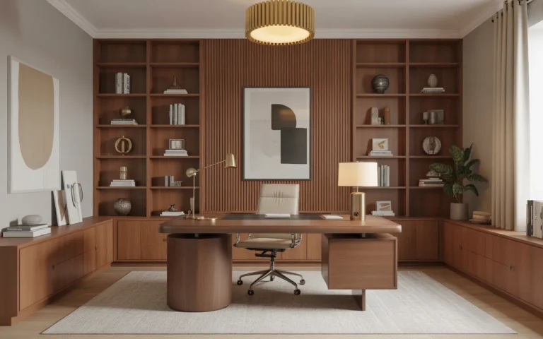mid century modern office design ideas
